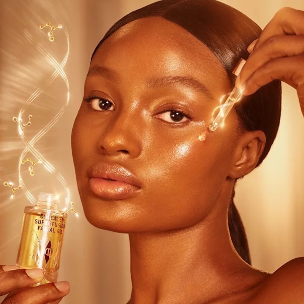 Charlotte Tilbury Collagen Superfusion Facial Oil Anti Aging NIB Full Sz 10fl oz - Picture 3 of 5